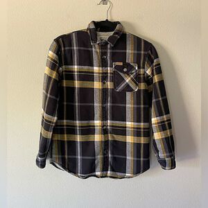 Youth, MATIX, Sherpa-Lined, Plaid, Button-Up, Hooded, Shirt/Jacket. Size Large.